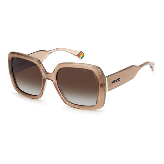 Polaroid Beige Resin Sunglasses