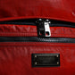 Dolce & Gabbana Red Patent Leather Logo Plaque Backpack Bag