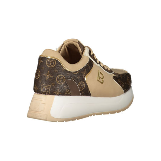 Laura Biagiotti Beige Polyethylene Women Sneaker