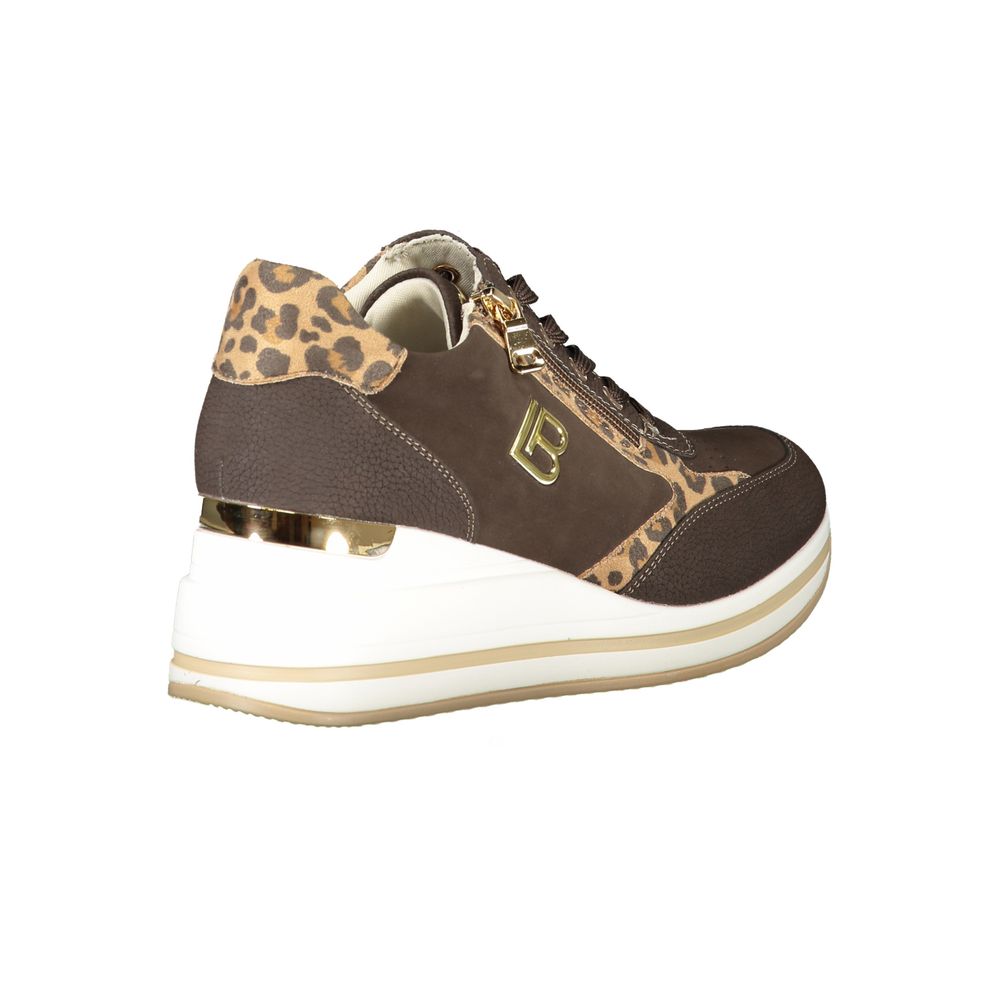 Laura Biagiotti Brown Polyester Women Sneaker