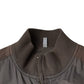 Armani Jeans Brown Cotton Full Zip Bomber Logo Jacket