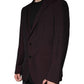 Dolce & Gabbana Bordeaux Wool Single Breasted Dress Blazer