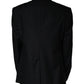 Dolce & Gabbana Black Wool Single Breasted Men Coat Blazer