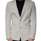 Paolo Pecora Milano Beige Single Breasted Dress Formal Coat Blazer