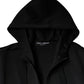 Dolce & Gabbana Black Hooded Logo Plaque Bomber Jacket