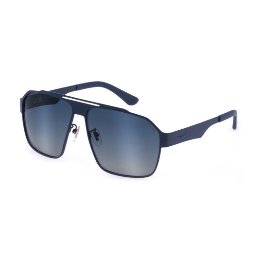 Police Blue Metal Sunglasses