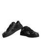 Dolce & Gabbana Black Studded Low Top Men Sneakers Shoes