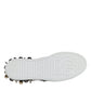 Dolce & Gabbana White Heart Studded Low Top Sneakers Shoes