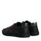 Dolce & Gabbana Black London Sacred Heart Men Sneakers Shoes