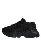 Dolce & Gabbana Black Knitted Daymaster Sneakers Shoes