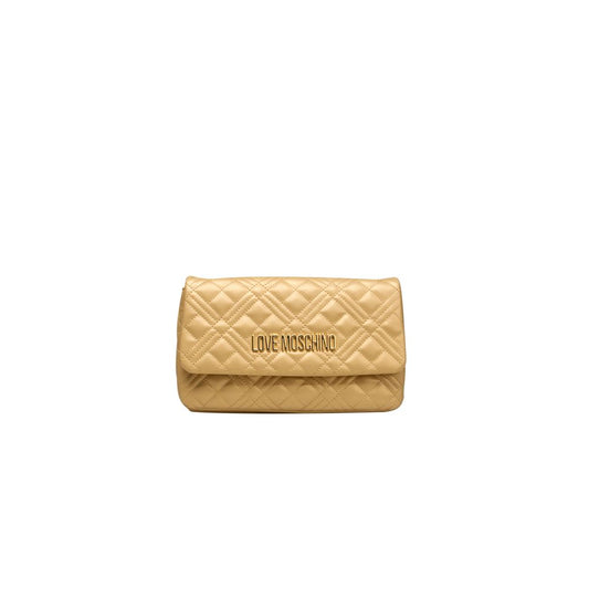 Love Moschino Gold Polyethylene Women Crossbody Bag