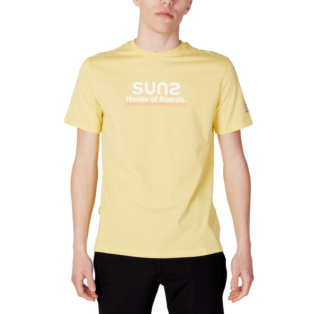 Suns Yellow Cotton T-Shirt