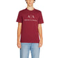 Armani Exchange Bordeaux Cotton T-Shirt