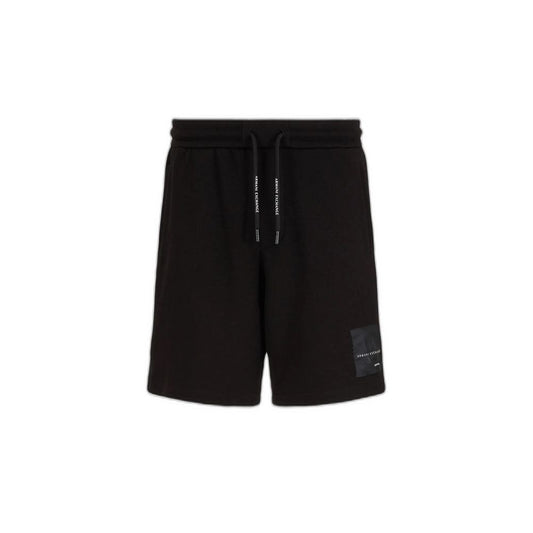 Armani Exchange Black Cotton Short