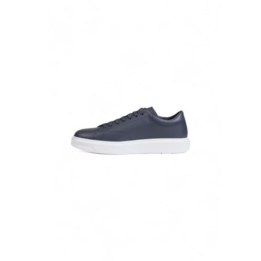 Armani Exchange Blue Leather Sneaker