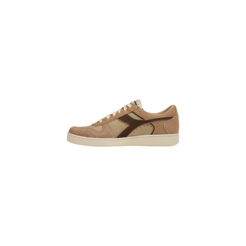 Diadora Beige Leather Sneaker