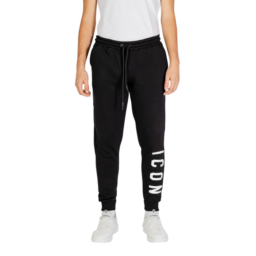 Icon Black And White Cotton Jeans & Pant