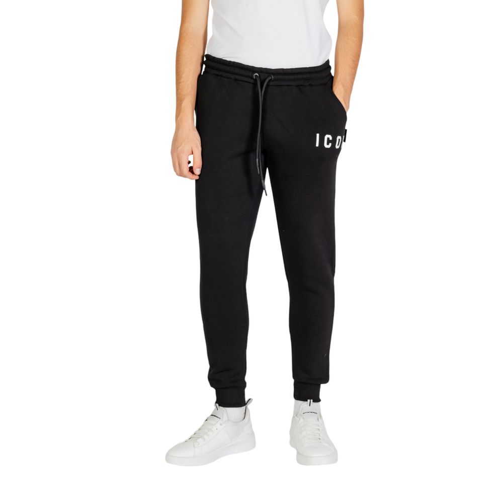 Icon Black And White Cotton Jeans & Pant