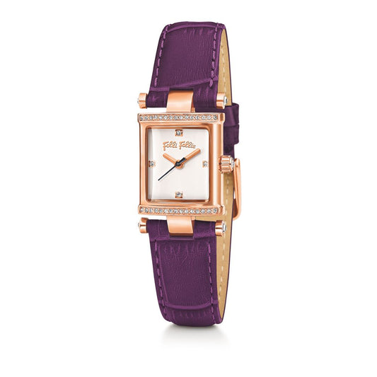 Folli Follie Purple Leather Watch