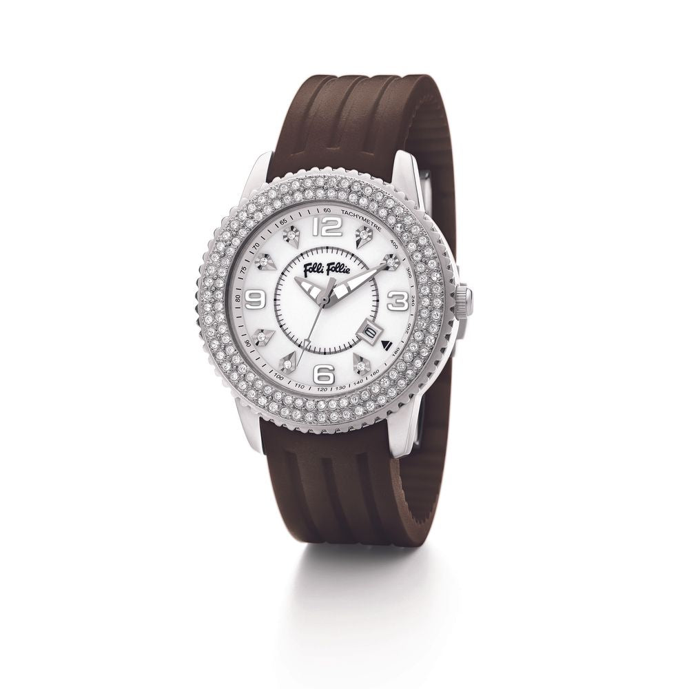 Folli Follie Brown Plastic Watch