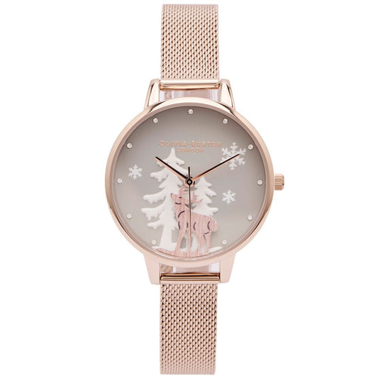 Olivia Burton Gold Steel Watch