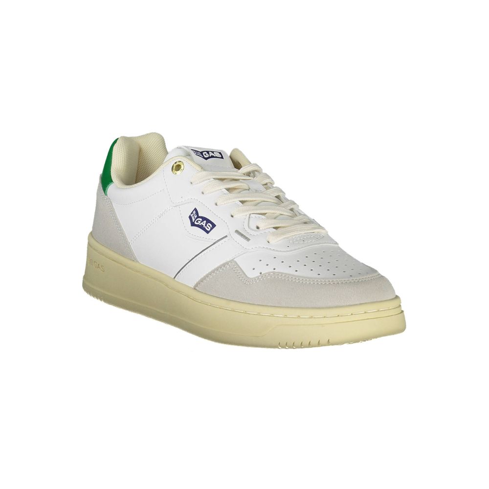 Gas White Artificial Leather Sneaker