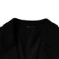 Dolce & Gabbana Black Wool Single Breasted Formal Blazer