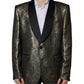 Dolce & Gabbana Gold SICILIA Jacquard Single Breasted Coat Blazer