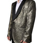 Dolce & Gabbana Gold SICILIA Jacquard Single Breasted Coat Blazer