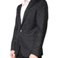 Dolce & Gabbana Black Wool Single Breasted Formal Blazer