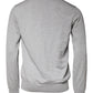 Dolce & Gabbana Light Gray Wool Crew Neck Pullover Sweater