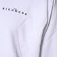 John Richmond White Logo Cotton Hooded Sweatshirt Sweater