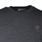 Dolce & Gabbana Dark Gray Wool Crew Neck Pullover Sweater