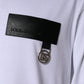 Dolce & Gabbana White Logo Patch Cotton Crew Neck T-shirt