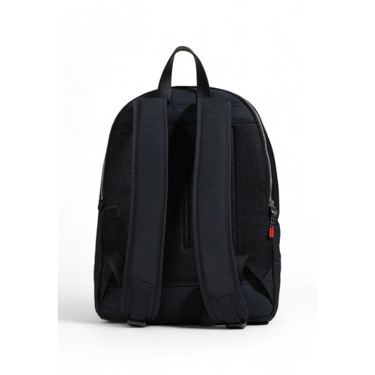 Tommy Hilfiger Black Recycled Polyester Backpack