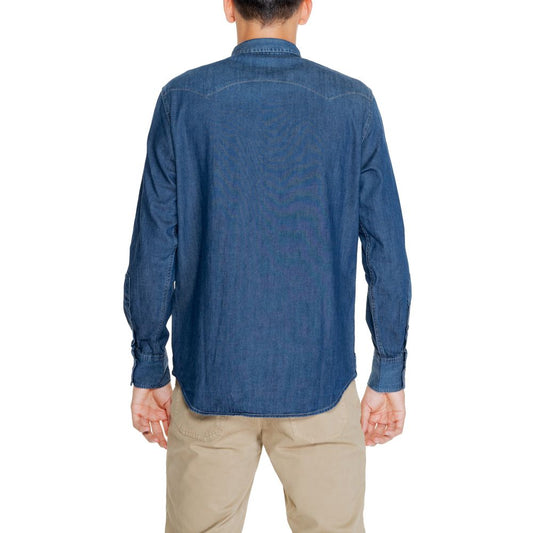 Replay Blue Cotton Shirt