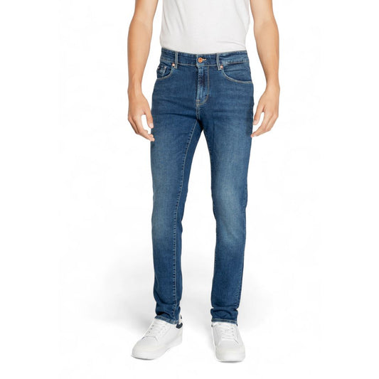 Gas Blue Cotton Jeans & Pant