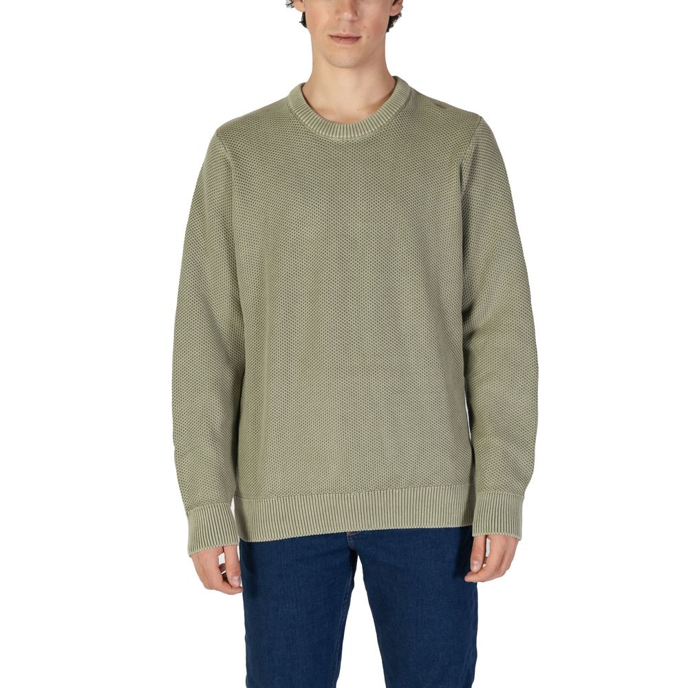 Gas Green Cotton Sweater