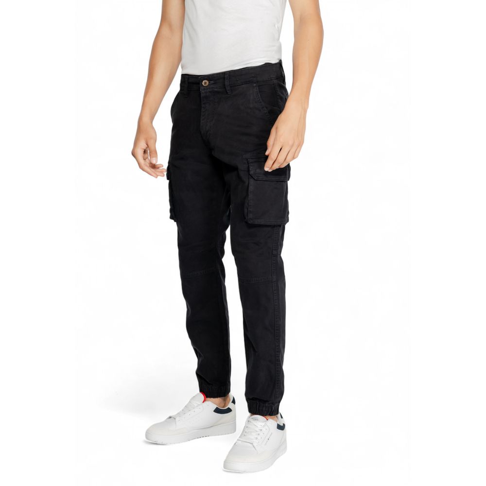 Gas Black Cotton Jeans & Pant