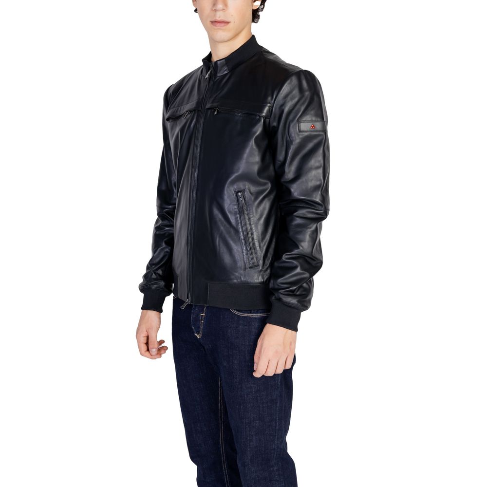 Peuterey Black Leather Jacket