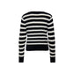 Only Black And White Polyester Sweater