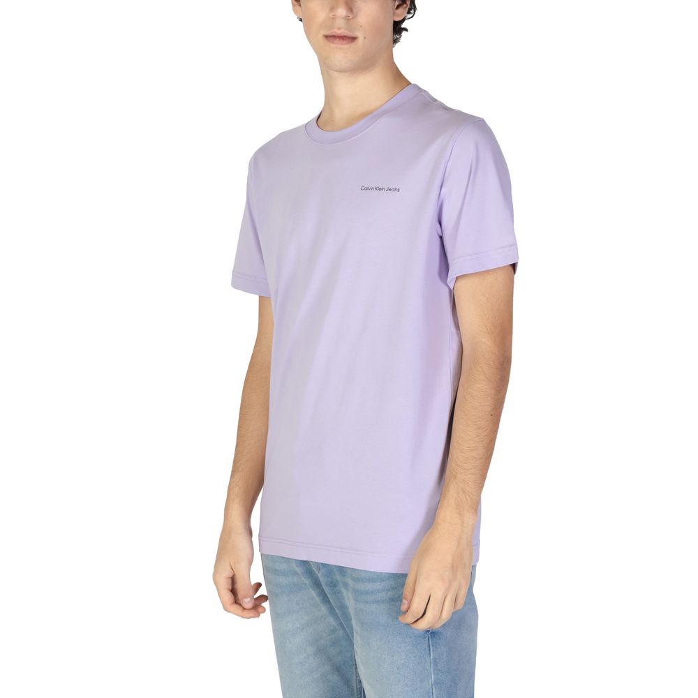 Calvin Klein Jeans Purple Cotton T-Shirt