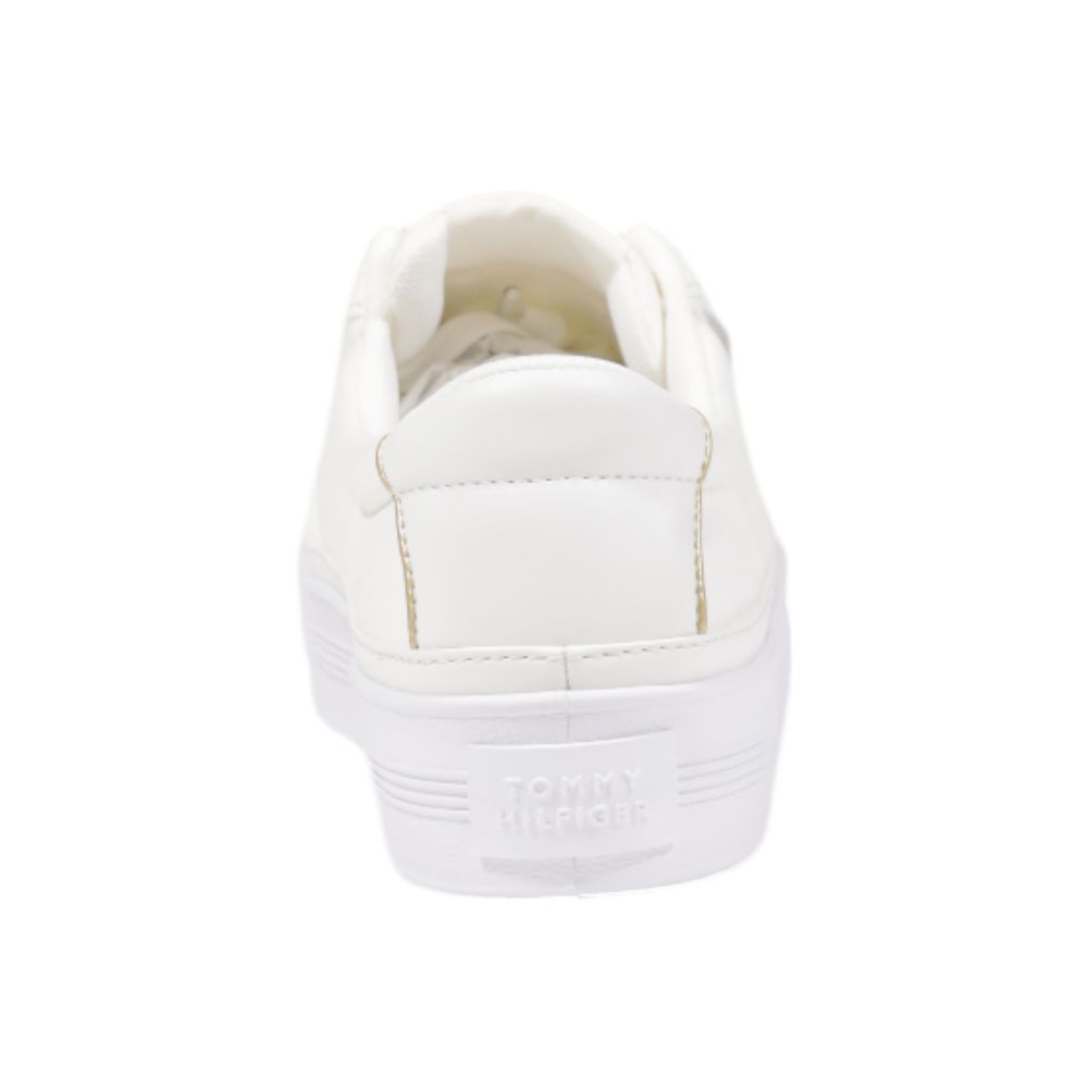 Tommy Hilfiger Cream Recycled Cotton Sneaker