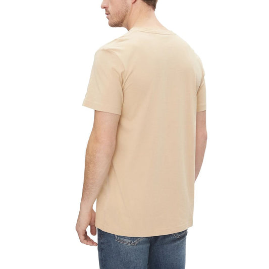 Calvin Klein Jeans Beige Organic Cotton T-Shirt