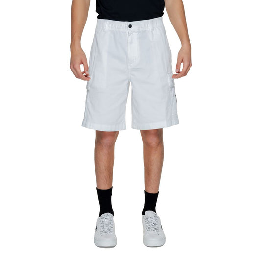 Calvin Klein Jeans White Cotton Short