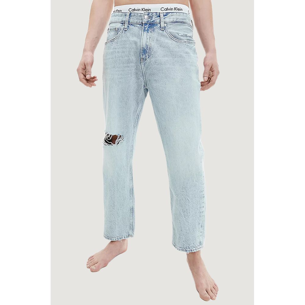 Calvin Klein Jeans Light Blue Cotton Jeans & Pant