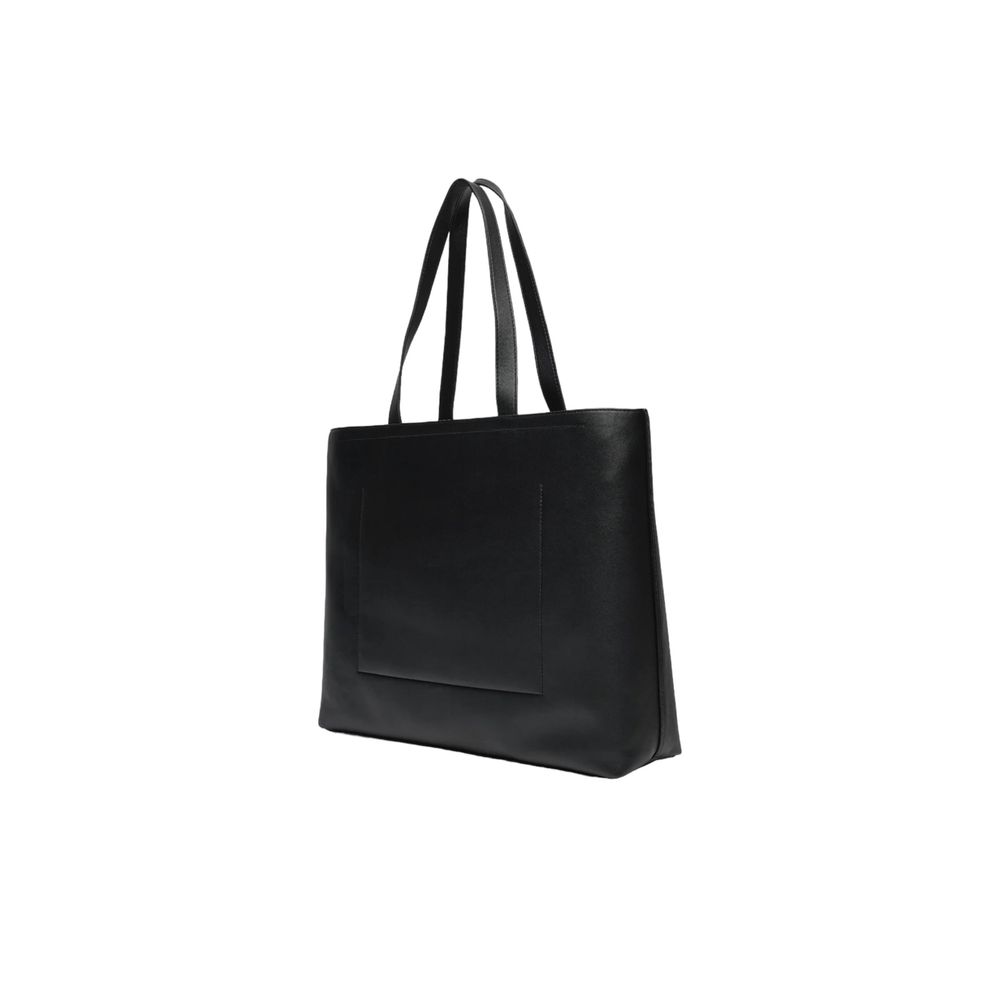 Calvin Klein Jeans Black And White Polyethylene Handbag