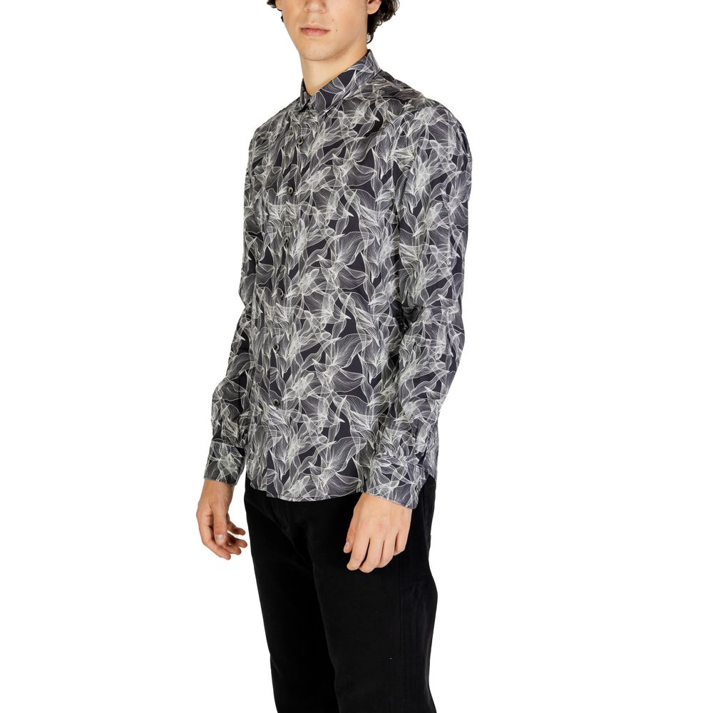 Gianni Lupo Black Cotton Shirt