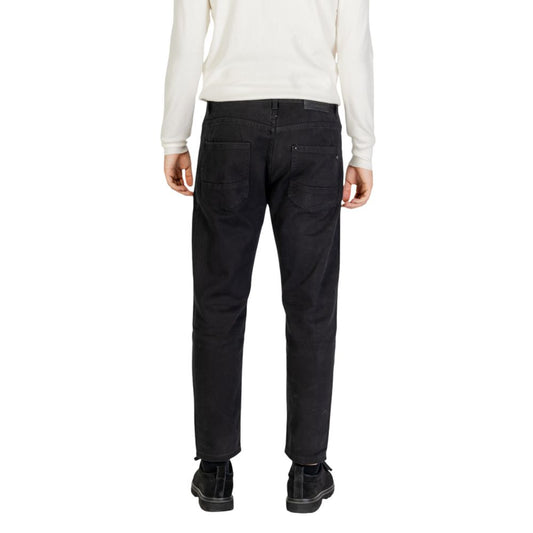 Gianni Lupo Black Cotton Jeans & Pant