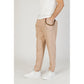 Gianni Lupo Beige Polyester Jeans & Pant